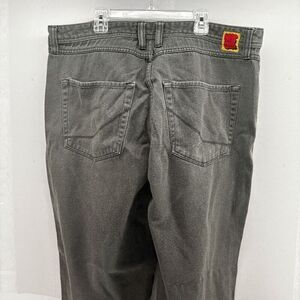 Empyre Relax Loose Fit Skate Jean Denim Pants Green Size 38x29 Wide Leg Baggy